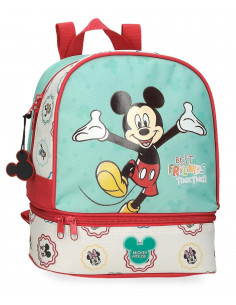 MOCHILA PORTAMERIENDA 28CM. MICKEY BEST FRIENDS TOGETHER